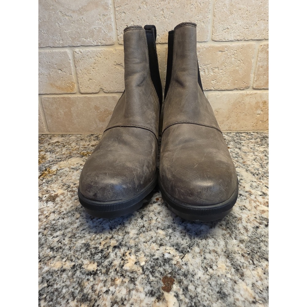 Sorel Slip On Boots NL2671-053 Women's 6.5 Brown Leather